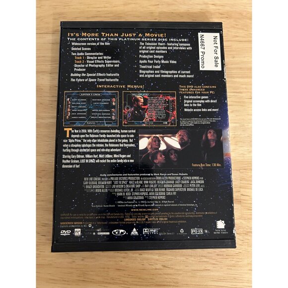 Lost In Space 1998 DVD Sci-Fi Adventure Gary Oldman William Hurt Pre-Owned - Picture 2 of 3